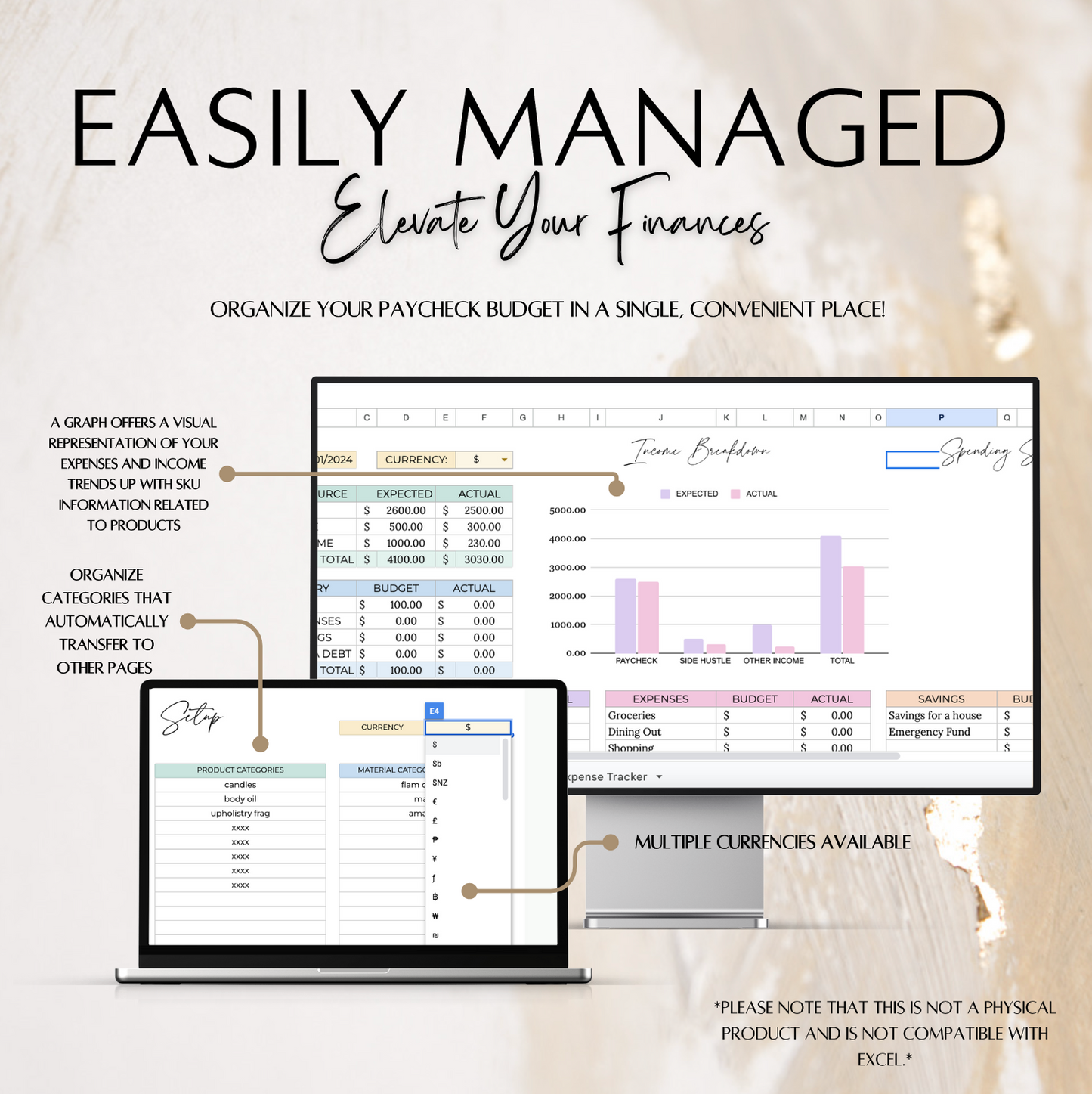 Paycheck budget spreadsheet template, Paycheck budget google sheets, Budget spreadsheet, Budget planner, Monthly biweekly paycheck budget
