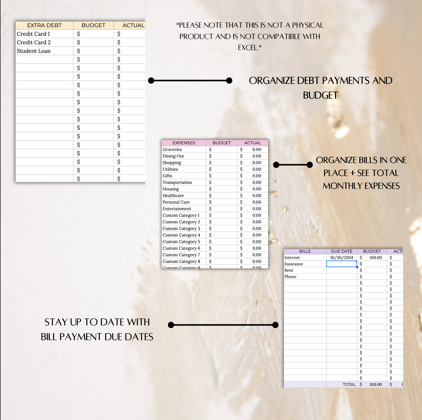 Paycheck budget spreadsheet template, Paycheck budget google sheets, Budget spreadsheet, Budget planner, Monthly biweekly paycheck budget