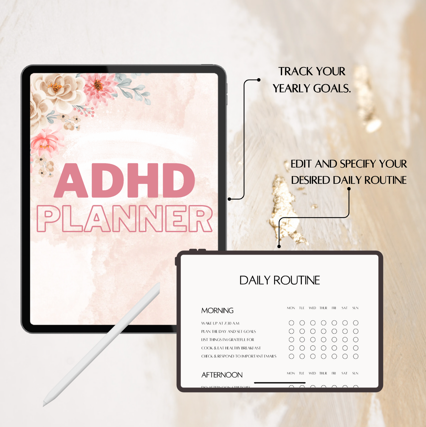 Printable ADHD Planner & Journal PDF | Instant Digital Download