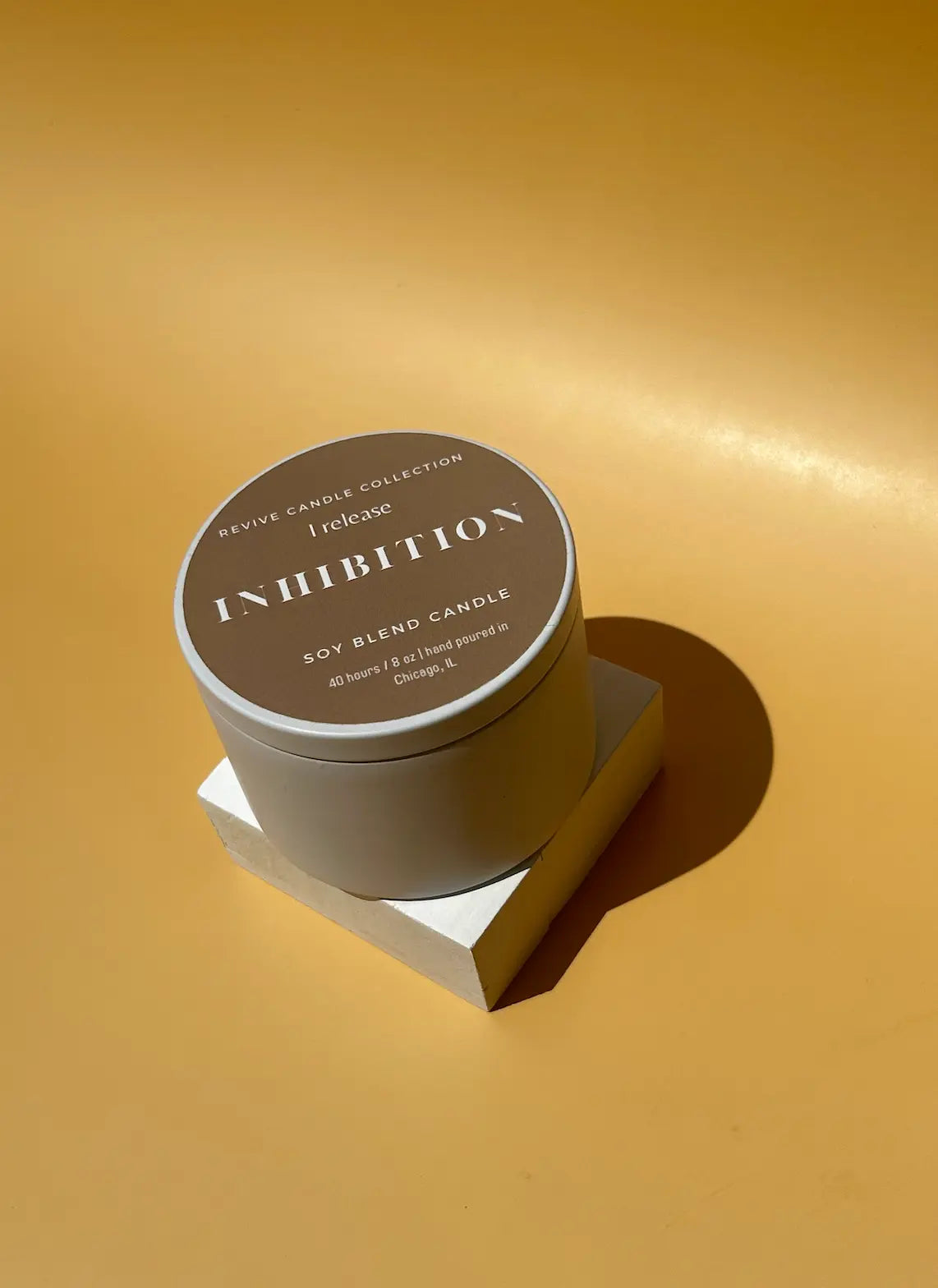 I release inhibition- 8oz Soy Blend Wax Candle Revive Candle Collection