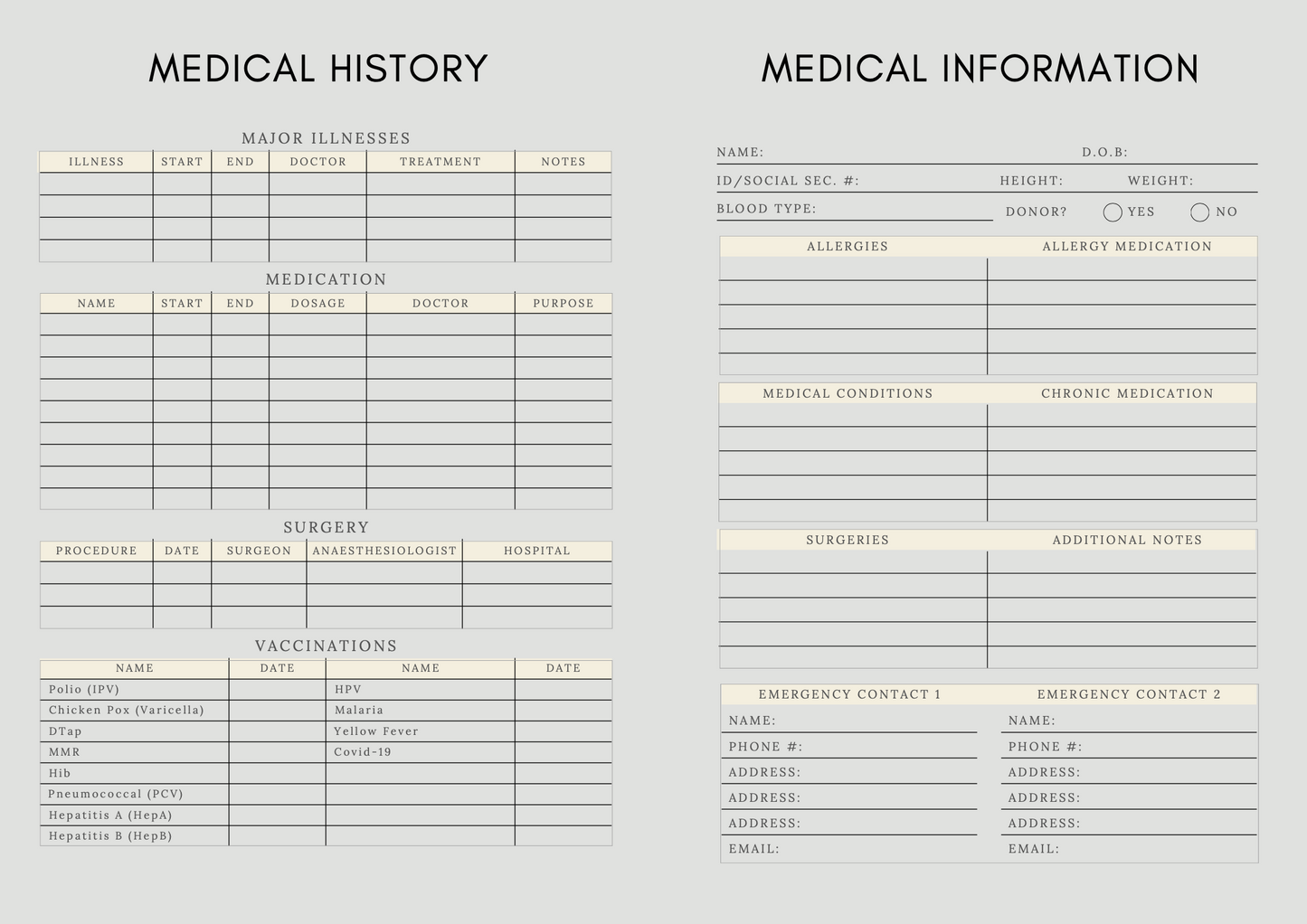 MediTrack+: Digital Medical Planner for Easy Health Management & Appointment Scheduling - Revive Collections