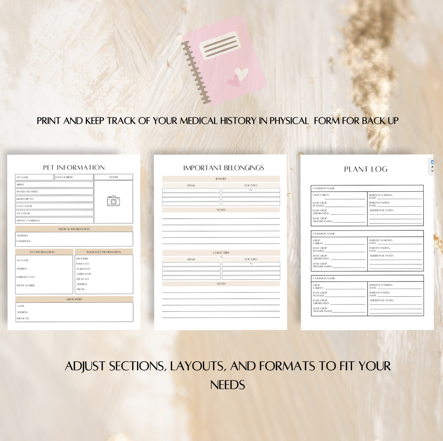 End of life planner printable, Emergency binder, Life planner binder, Funeral planner pdf, Printable medical binder, Home management planner